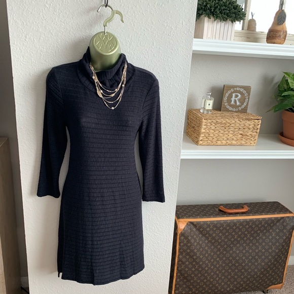 Anthropology Puella Sweater Knit Turtleneck Dress - Picture 4 of 6